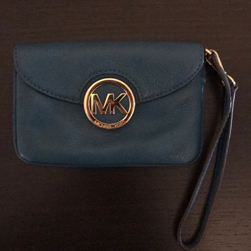 Michael Kors Wristlet Teal